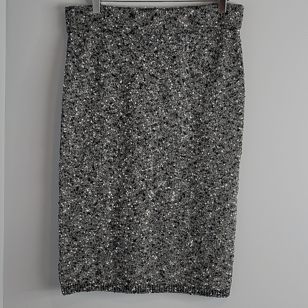 Ann Taylor Large Midi Boucle Pencil Skirt Large